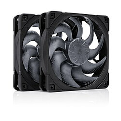 NOCTUA ケースファンx2 120mm /1800RPM chromax.black NF-A12X25-G2-PWM-SX2-PP-CH-BK NFA12X25G2PWMSX2PPCH