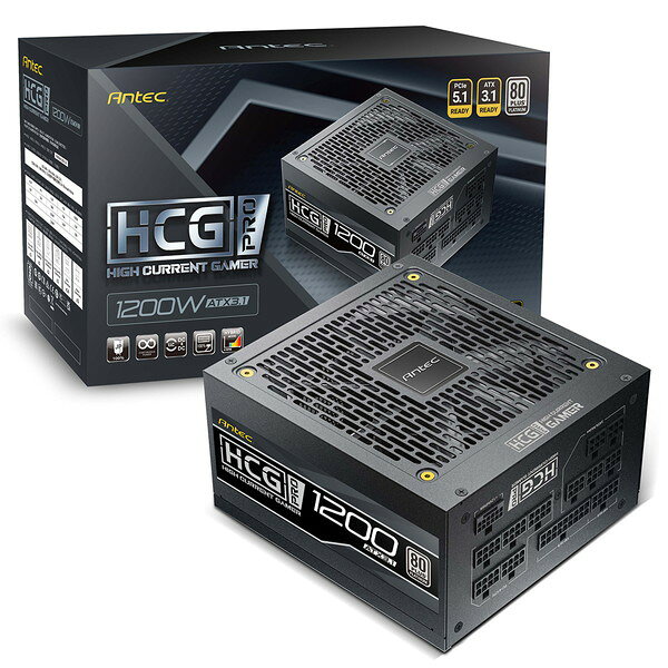 Antec アンテック 電源ユニット 1200W ブラック HCG1200 PRO Platinum ATX3.1