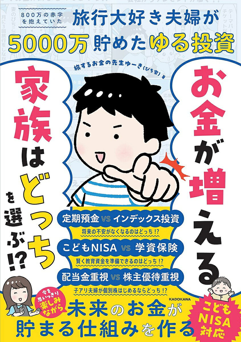 お金が増える家族はどっちを選ぶ!? 800万の赤字を抱えていた旅行大好き夫婦が5000万貯めたゆる投資