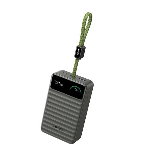 UGREEN｜ユーグリーン Nexode Wavy 55w モバイルバッテリー (20000mAh ブラック) 85596 返品種別A