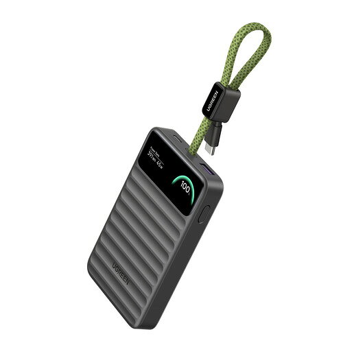 UGREEN｜ユーグリーン Nexode Wavy 45w モバイルバッテリー (10000mAh ブラック) 95294B 返品種別A