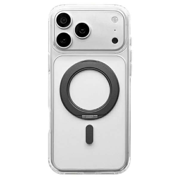 ラスタバナナ|RastaBanana iPhone 18 Pro Max / 17 ケース ZEROSAFE Circle 磁力充電対応 クリア×ブラック 9677IP6DZSCLBK 背面ケース /Magsafe対応
