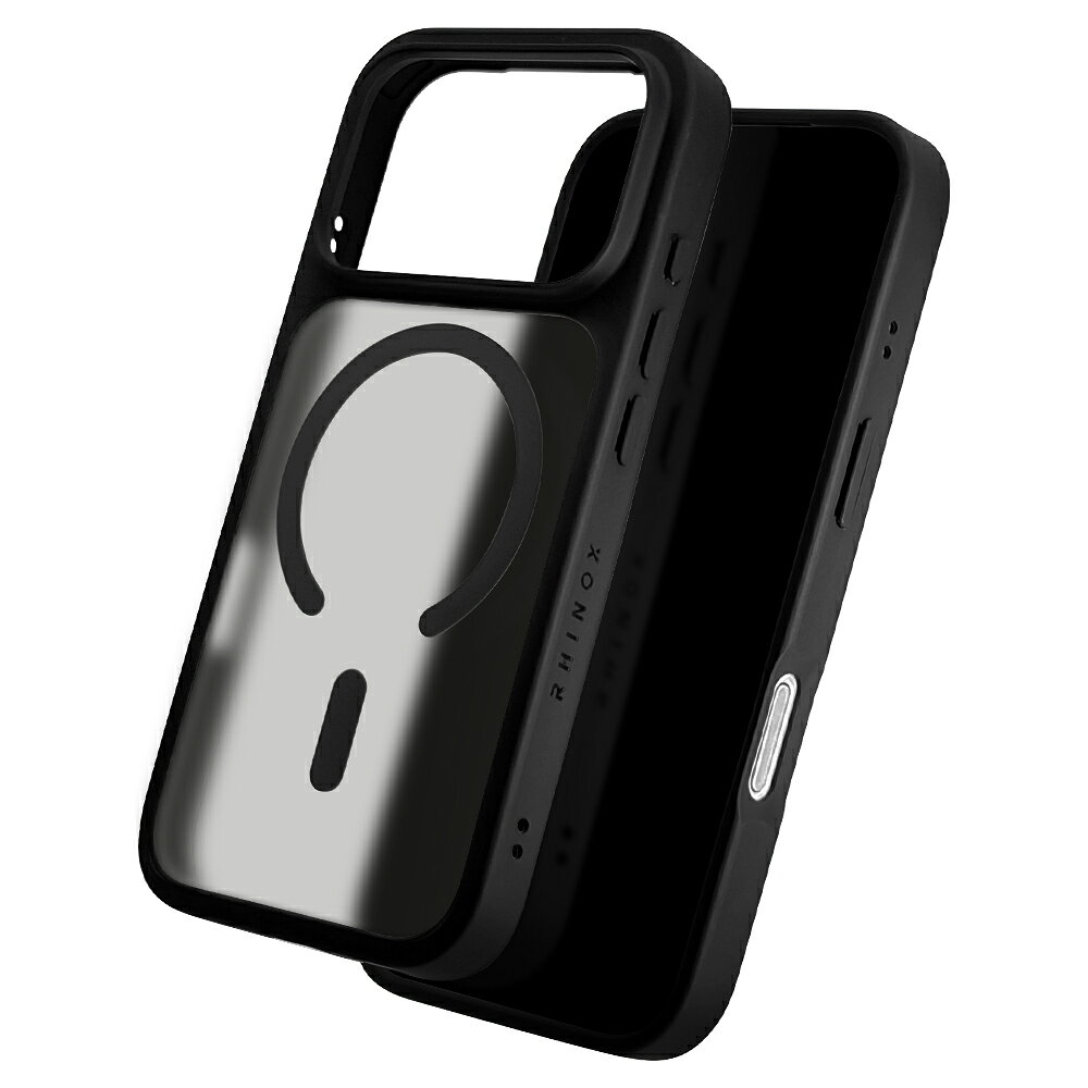 ラスタバナナ｜RastaBanana iPhone 18 Pro / 17 ケース RHINOX 2H 磁力充電対応 ブラック×フロストブラック 9578IP6BHAMBKFB 背面ケース /Magsafe対応