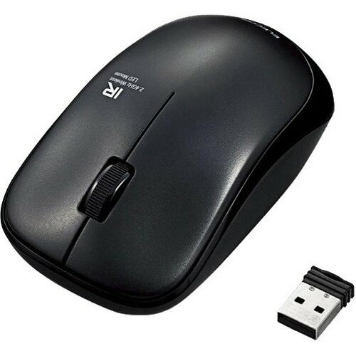 エレコム ワイヤレスマウス USB 3ボタン IR LED 省電力 M-IR07DRBK(1個入)