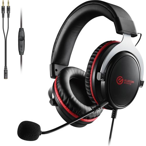 エレコム ヘッドセット オーバーヘッド ゲーミング 両耳 φ3.5mm HS-G40BK(1セット)