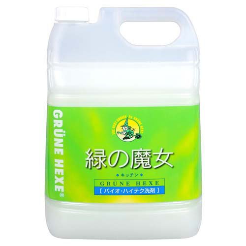 食器用洗剤 詰め替え 業務用 緑の魔女 キッチン 5L 食器洗剤 台所洗剤 香料 着色料 不使用 無添加 ミマスクリーンケア 緑の魔女キッチン *