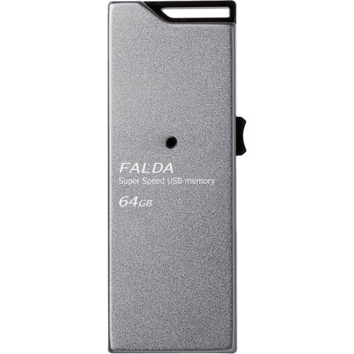 エレコム USBメモリ USB3.1(Gen1) 高速 200MB／s 64GB アルミ 1年保証 MF-DAU3064GBK(1個)