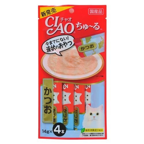 チャオ ちゅ～る かつお(14g*4本入)