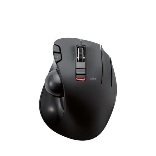 エレコム トラックボールマウス 無線 6ボタン 親指 握りやすい 手になじむ M-XT3DRBK(1個)