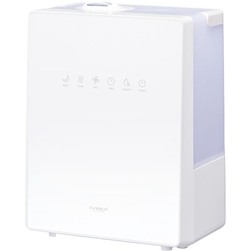 スリーアップ 湿度コントロール機能付 ハイブリッド加湿器 Square Mist HB-T1825(WH)