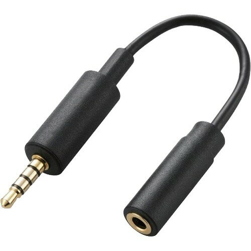 エレコム スマートフォン用テレビアンテナケーブル 0.1m ブラック MPA-35AT01BK(1本入)