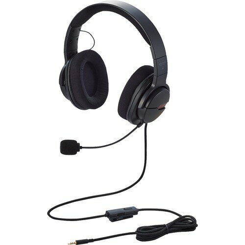 エレコム ヘッドセット オーバーヘッド ゲーミング 両耳 HS-ARMA100BK(1セット)