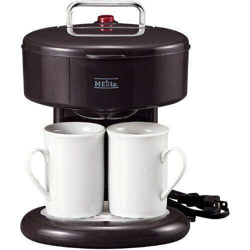 メリート 2カップコーヒーメーカー ブラック MM-8762(1台)