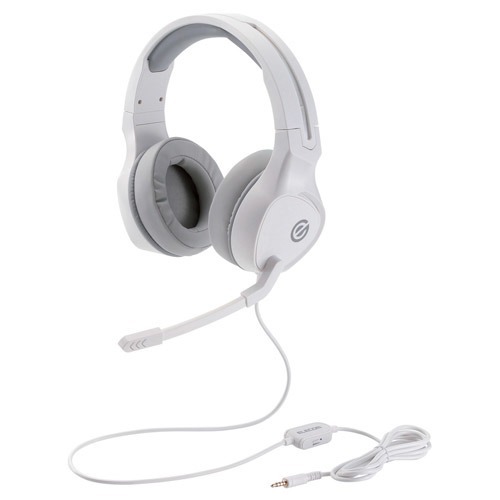 エレコム ヘッドセット オーバーヘッド ゲーミング ケーブル eスポーツ HS-G01WH(1個)