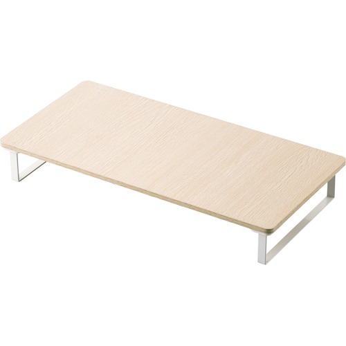 エレコム ディスプレイスタンド 負担軽減 PC作業時の姿勢改善 オーク PCA-DPSW528OAK(1台)