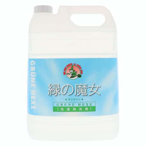 洗濯洗剤 緑の魔女 業務用 5kg 3本セット まとめ買い 液体洗剤 ミマスクリーンケア パイプクリーナー 衣類用洗剤 弱アルカリ性