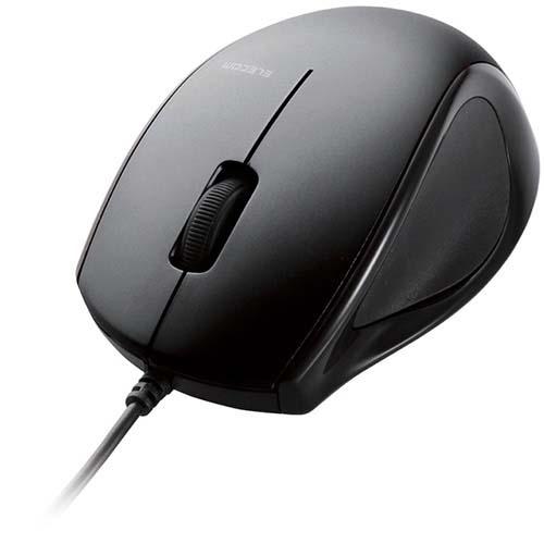 エレコム レーザーマウス 有線 快適な操作が可能 3ボタン ブラック M-LS14UL(1個入)