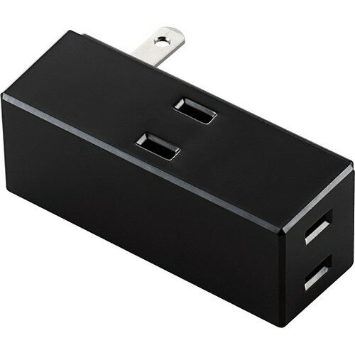 エレコム 延長コード 電源タップ 3個口 トリプル 側面3個口タイプ T-TR04-2300BK(1個入)