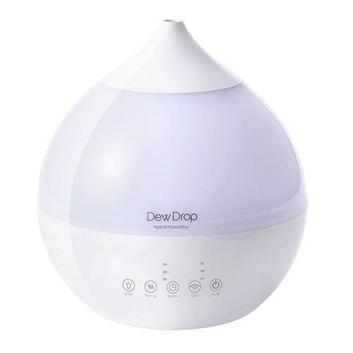 ハイブリッド加湿器 デュードロップL ホワイト(1台)