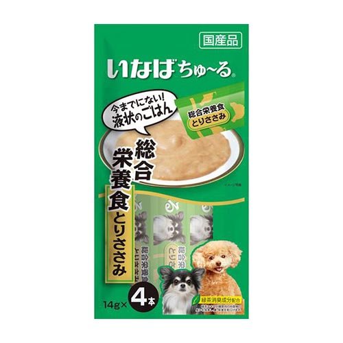 いなば 犬用ちゅ～る 総合栄養食 とりささみ(14g*4本入)