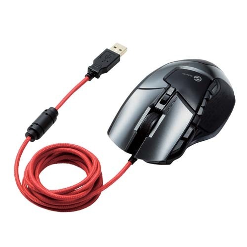 ELECOM M-DUX50BK エレコム DUX”MMOゲーミングマウス(14ボタンチルトホイール) - M-DUX50BK