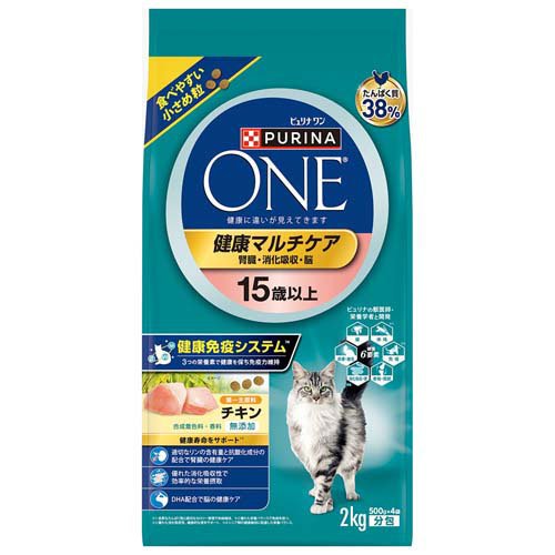 ピュリナワン キャット ドライ 健康マルチケア 15歳以上 チキン(2kg)