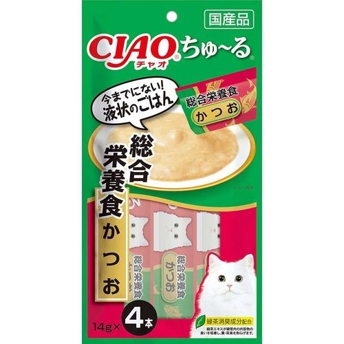 チャオ ちゅ～る 総合栄養食 かつお(14g*4本)
