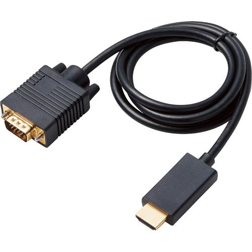 エレコム 変換ケーブル HDMI-VGA 2.0m ブラック CAC-HDMIVGA20BK(1個)