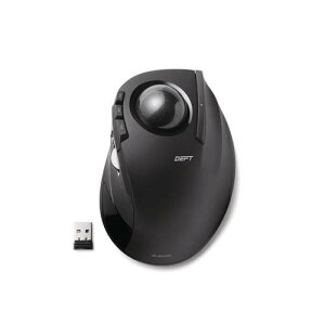 エレコム トラックボールマウス 無線 8ボタン 人差し指 チルトホイール M-DT2DRBK(1個)