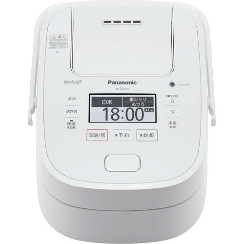 Panasonic Wおどり炊き スチーム 可変圧力IHジャー炊飯器 SR-VSX109-W