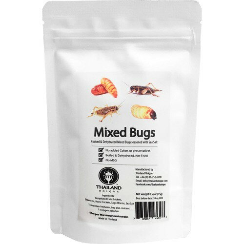 昆虫食 昆虫ミックス Mixed Bugs TIU0009(15g)