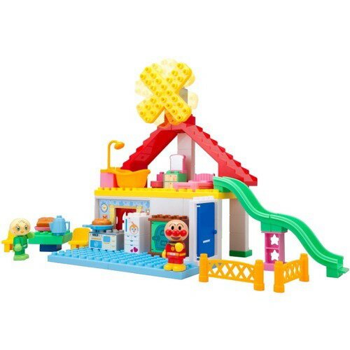 パン工場とすべり台のおうちブロックバケツ(1個)