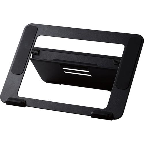 エレコム タブレット スタンド 4段階角度調整可能 アルミ 9.7-12.9インチ TB-DSDRAWBK(1台)