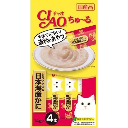 チャオ ちゅ～る とりささみ＆日本海産かに(14g*4本入)