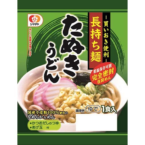 楽天市場】シマダヤ 長持ち麺 たぬきうどん(170g) | 価格比較 - 商品