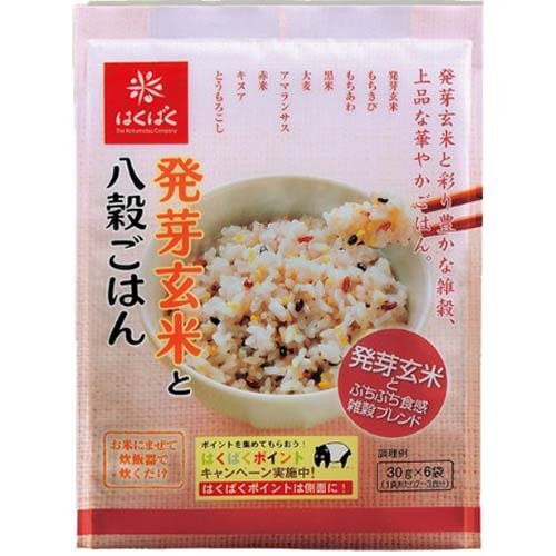 はくばく 発芽玄米と八穀ごはん(30g*6袋入)