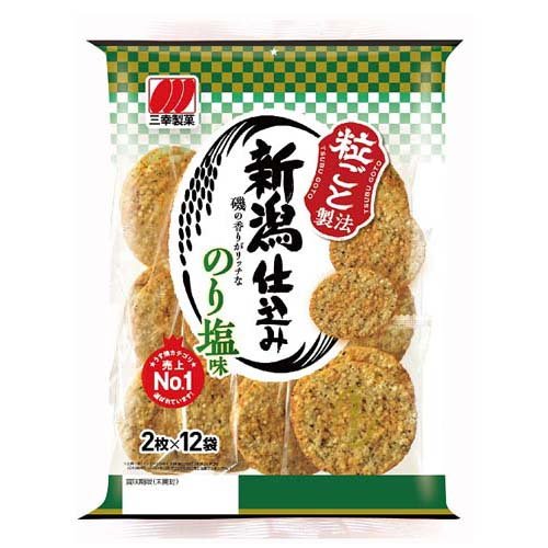 楽天市場】三幸製菓 新潟仕込み こだわりののり塩味(2枚*12袋入