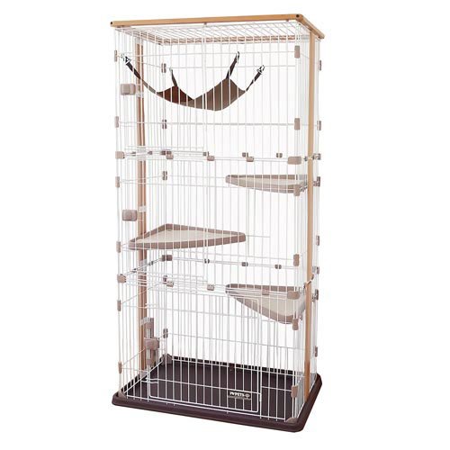 楽天市場】リッチェル リッチェル 木製お掃除簡単キャットサークル M