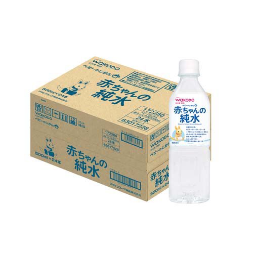 【和光堂】 ベビーのじかん 赤ちゃんの純水 500ml×24本 [0か月頃から] ミネラルフリー 水分補給 調乳