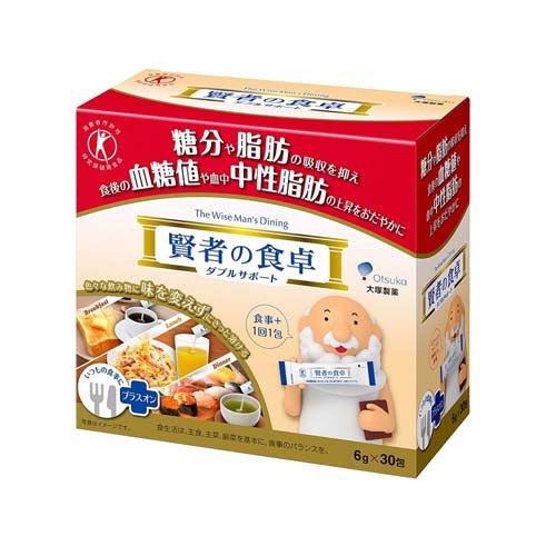 特定保健用食品 大塚製薬 賢者の食卓 ダブルサポート 6g×30包入10箱(300包) 1ケース トクホ 送料無料