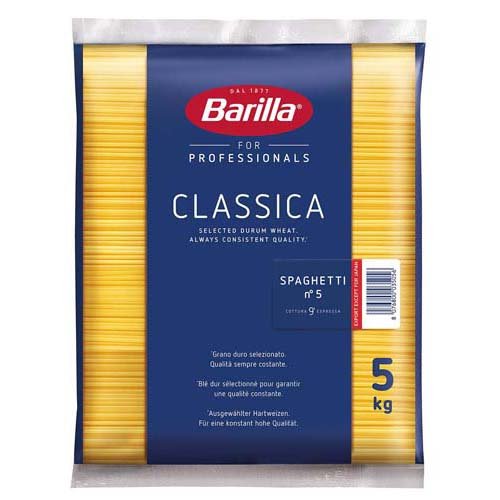 『お一人様1袋限り』『並行輸入品』 バリラ No.5 5kg 業務用 パスタ スパゲティ 約1.8mm Barilla
