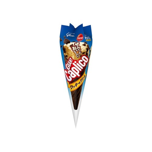 楽天市場】江崎グリコ ジャイアントカプリコ クッキー&クリーム(1本入