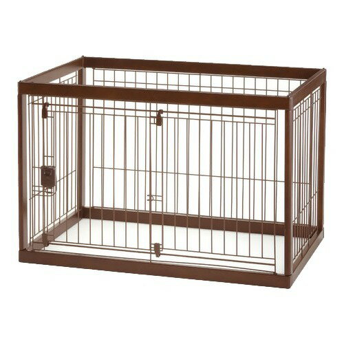 お値下げしました。サークル　クレート ペティオ　ウッディドッグホーム ペティオ トイレのしつけが出来る ドッグルームサークル ブラウン