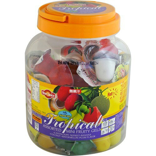 楽天市場】ニューチョイス ナタデココ入り トロピカルフルーツ味ゼリー