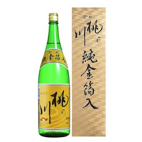 楽天市場】桃川 桃川 金松純金箔入(1800ml) | 価格比較 - 商品価格ナビ