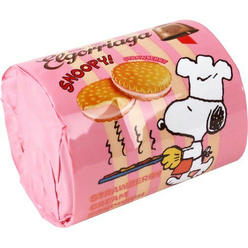 エルゴリアーガ スヌーピー クリームサンドビスケット ストロベリー(90g)