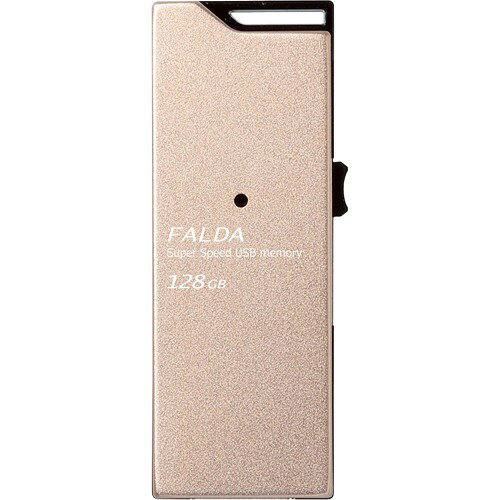 エレコム USBメモリ USB3.1(Gen1) 高速 210MB／s 128GB アルミ素材 MF-DAU3128GGD(1個)