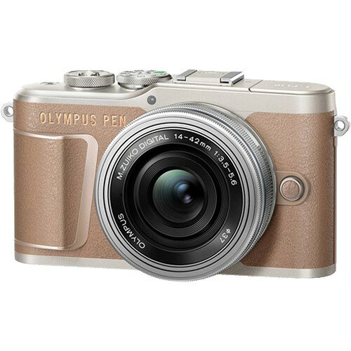 OLYMPUS ミラーレス一眼カメラ PEN E-PL10 14-42mm EZレンズキット ブラウン