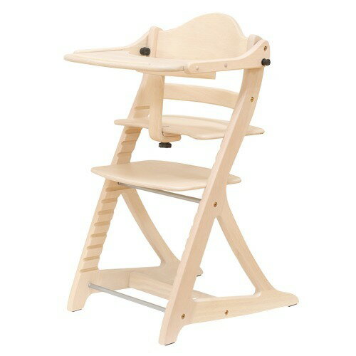 当店限定 すくすくチェア スリムプラス テーブル＆ガード付 ナチュラルホワイト(1台)