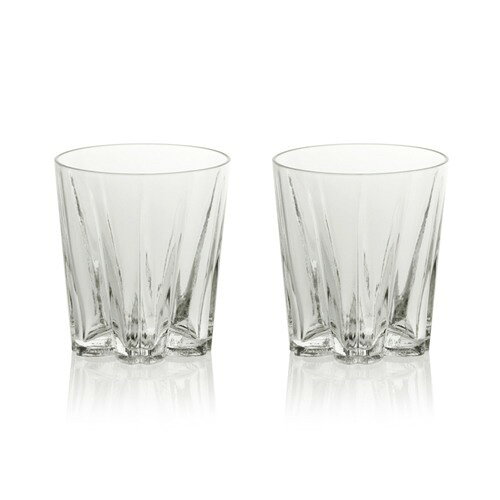 江戸硝子 さくらさく 酒グラス クリア ペア(1セット)